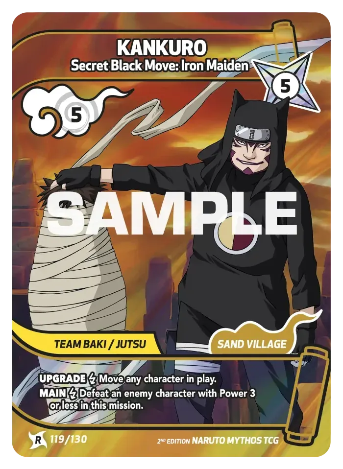 Kankuro - Secret Black Move: Iron Maiden 119/130 (Playset)