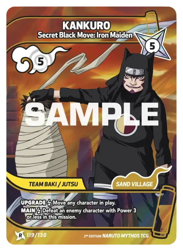 Kankuro - Secret Black Move: Iron Maiden 119/130 (Playset)