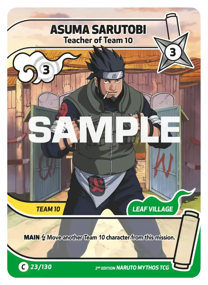 Asuma Sarutobi - Teacher of Team 10 23/130 (Playset)