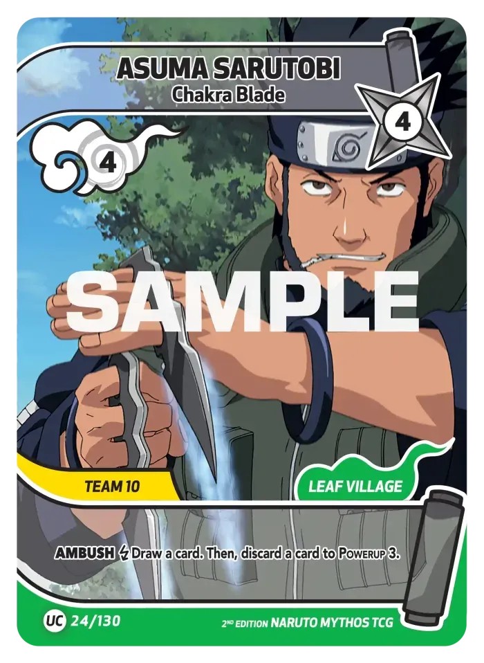 Asuma Sarutobi - Chakra Blade 24/130 (Playset)