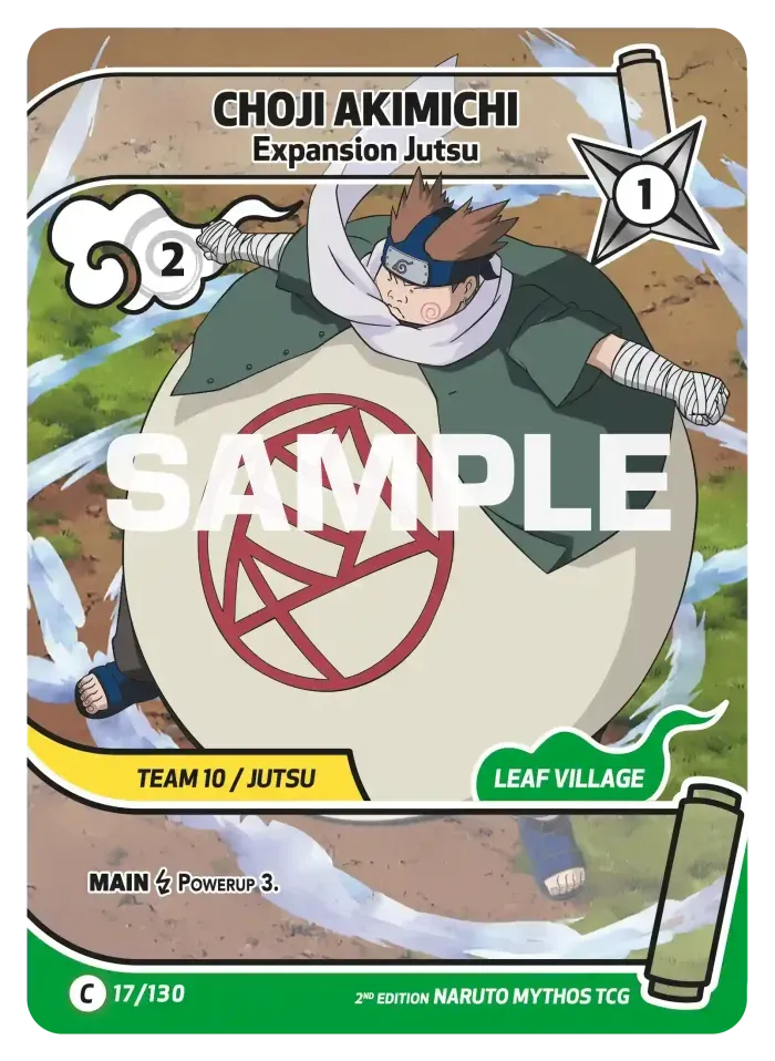 Choji Akimichi - Expansion Jutsu 17/130 (Playset)