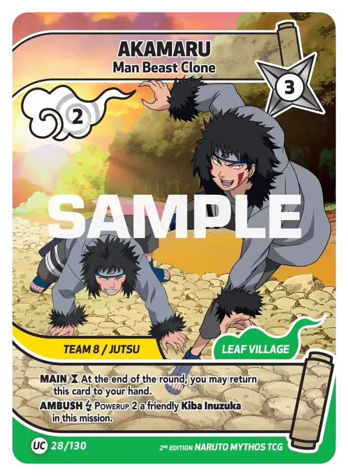 Akamaru - Man Beast Clone 28/130 (Playset)