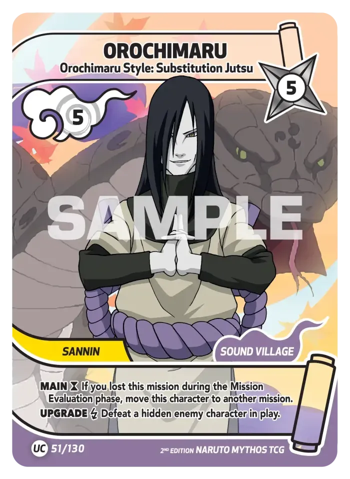 Orochimaru - Orochimaru Style: Substitution Jutsu 51/130 (Playset)