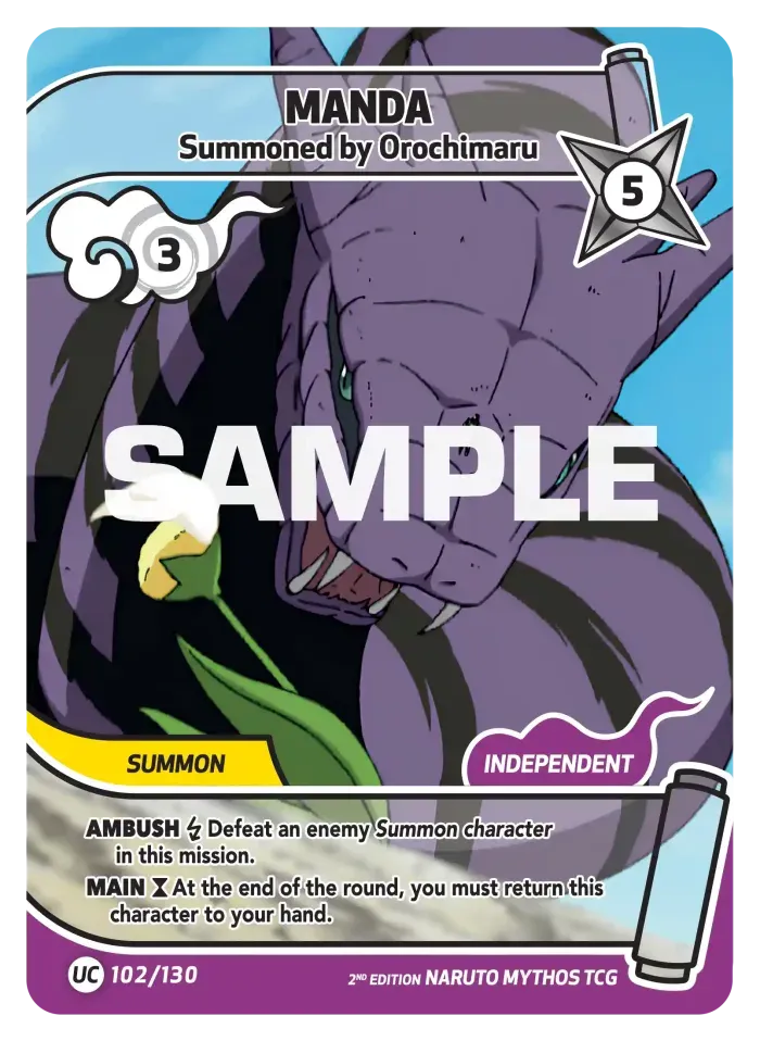 Manda - Summoned by Orochimaru 102/130 (Playset)
