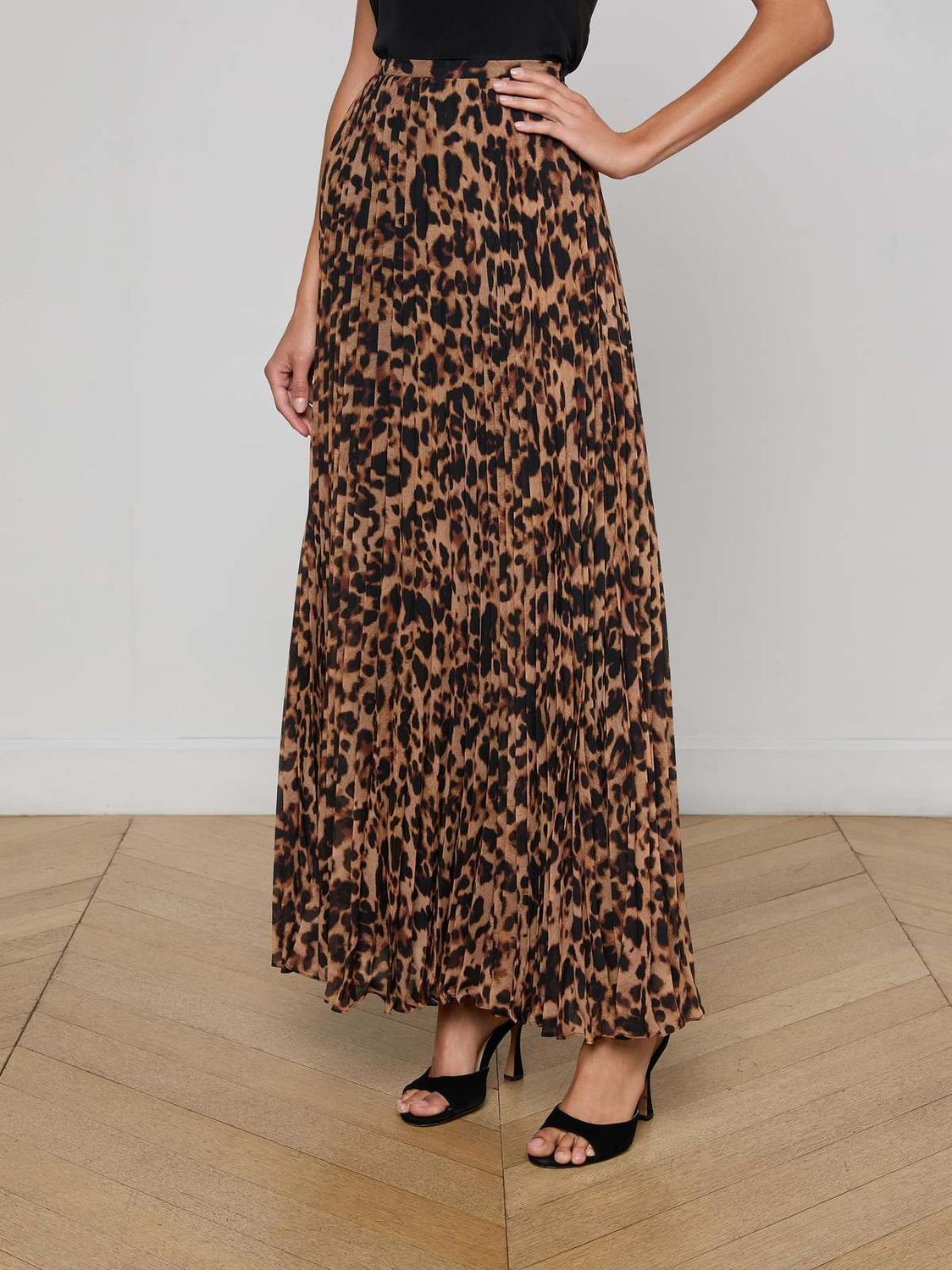 TORIN PLEATED MAXI SKIRT