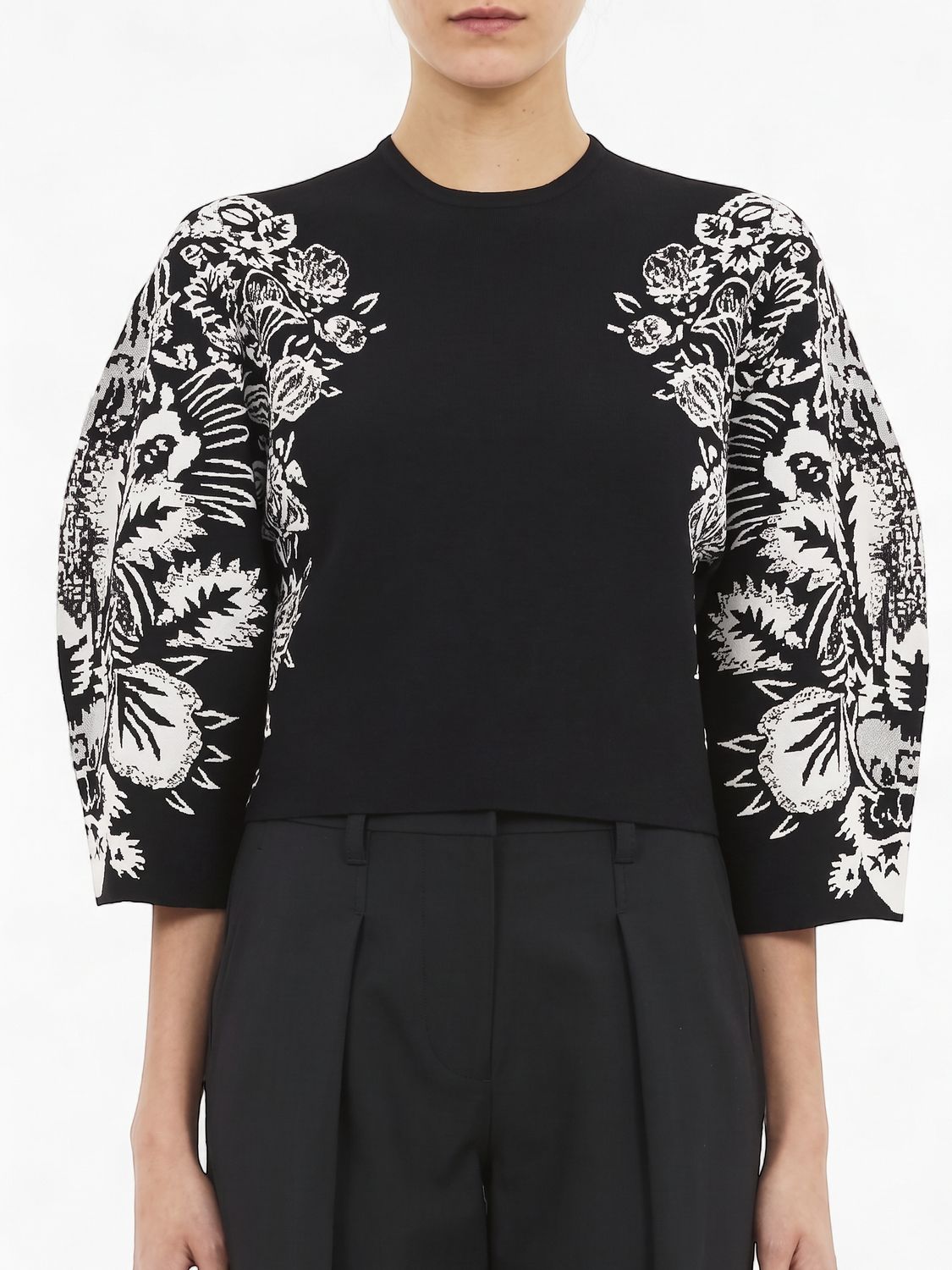 ALARA 3/4 JACQUARD PULLOVER