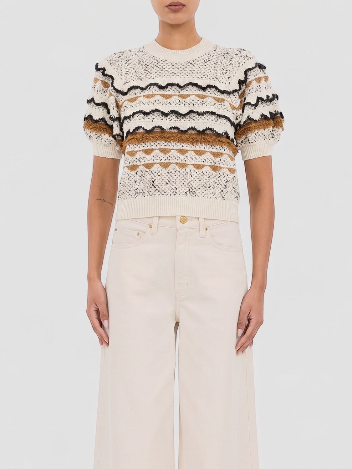 ANDIRA SS KNIT TOP