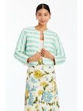 ESTE CONVERTIBLE QUILTED JACKET, Color: AEGEAN BLOOMS, Size: XS