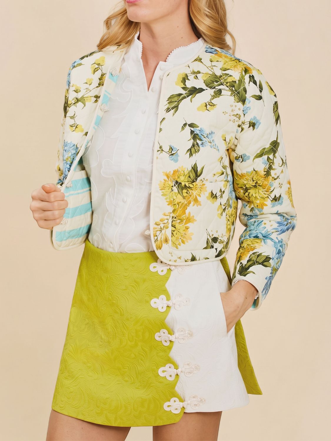 ESTE CONVERTIBLE QUILTED JACKET