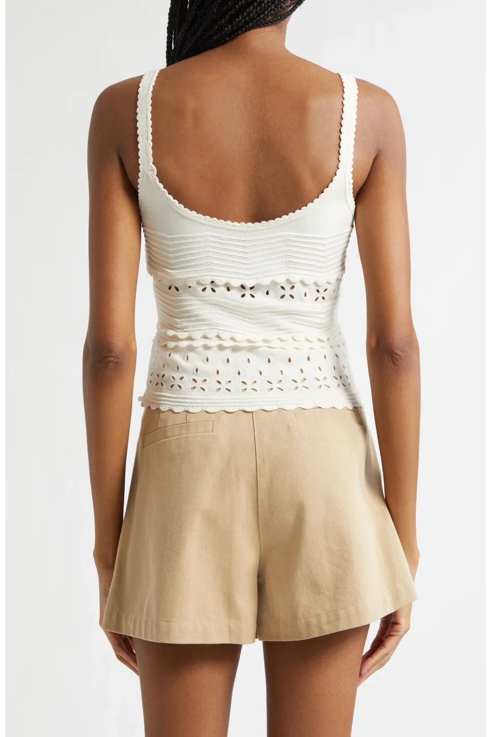 Sea Eyelet Knit Camisole