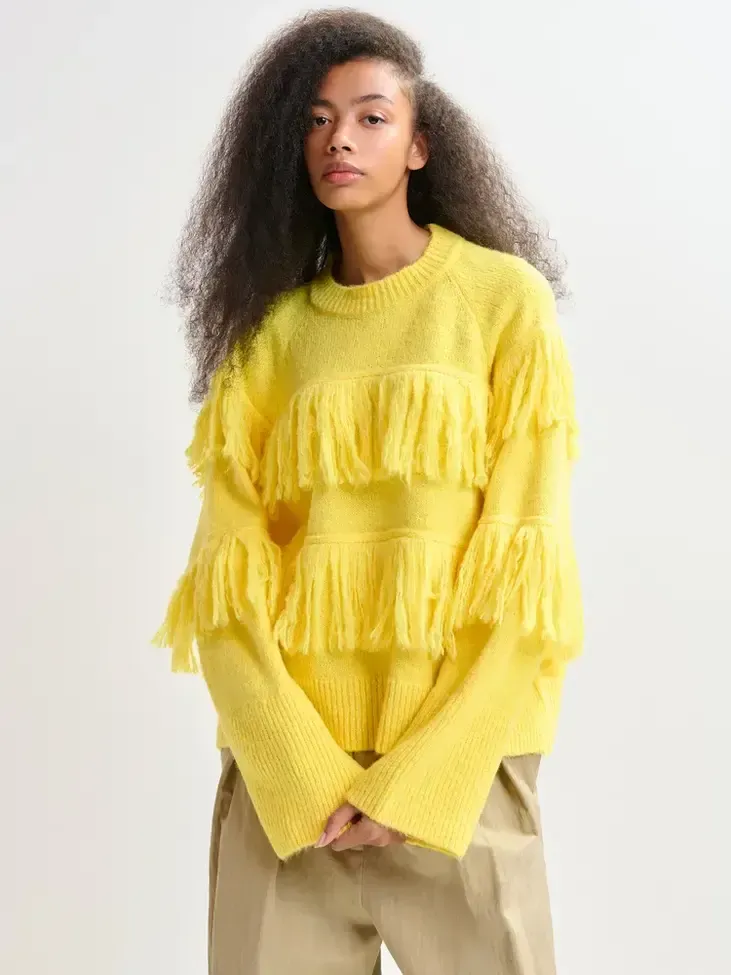 JOHNS PULLOVER WITH FRINGES