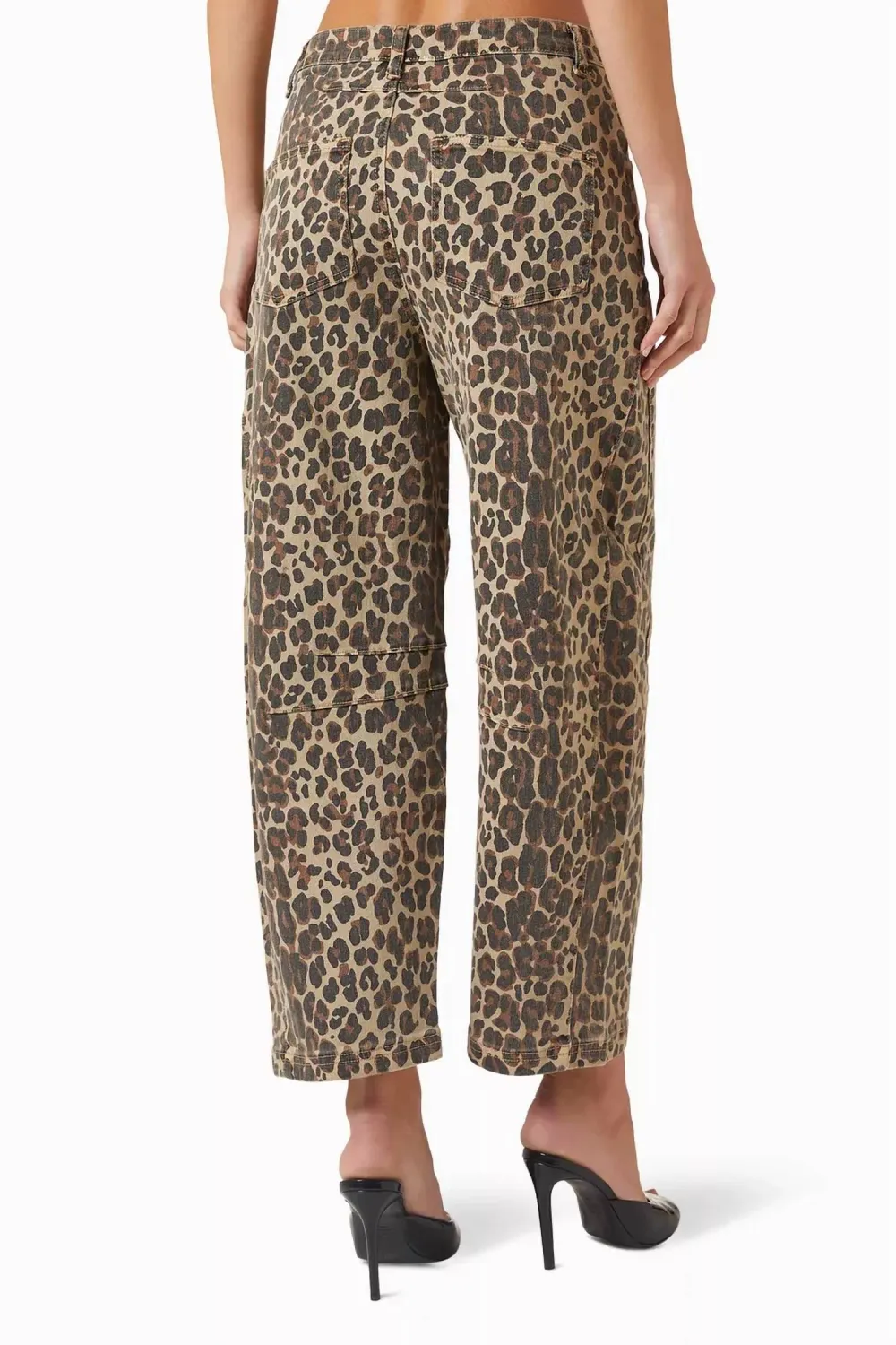 Leopard Barrel Jeans
