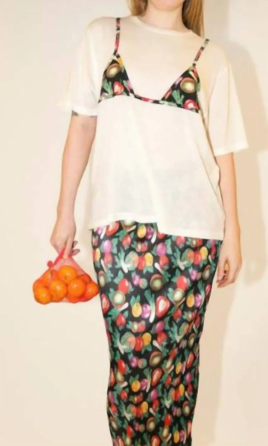 Vegetable Medley Accordion Skirt