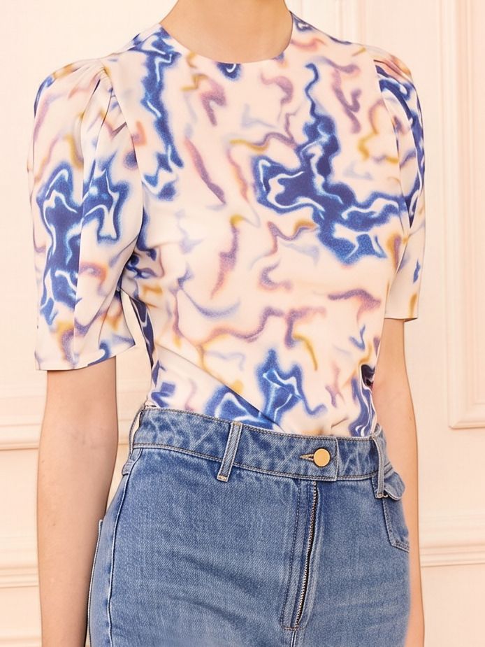 Corine SS Silk Top