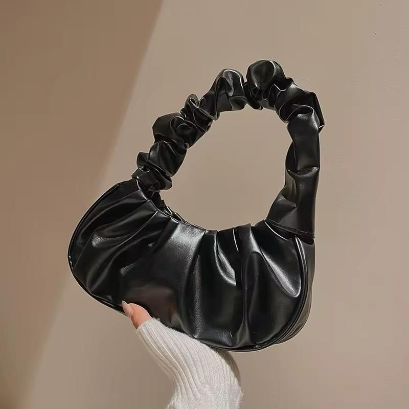 Ruched Mini Shoulder Handbag