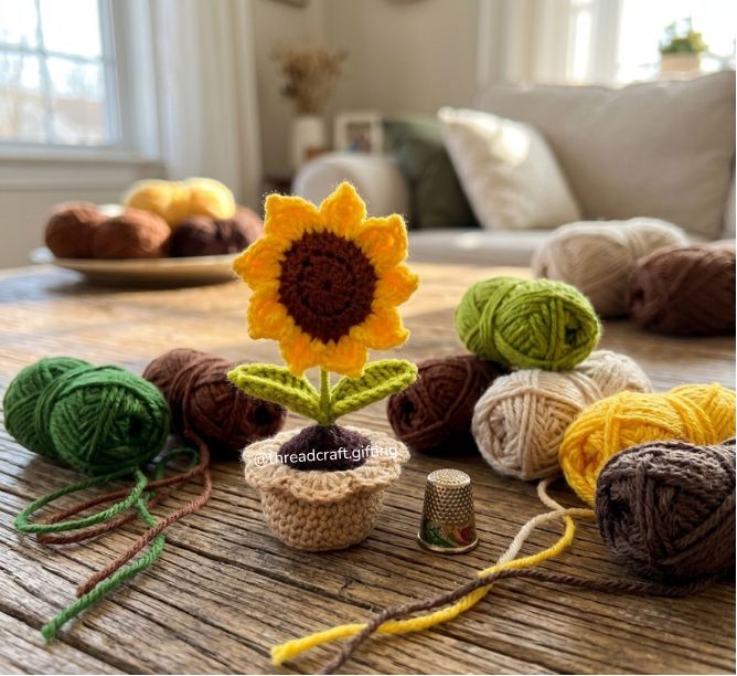 Decor - Sunflower Pot