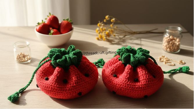 Berry Sweet Drawstring Pouch