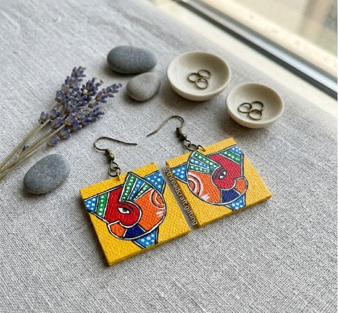 Hand Painted Earring 2