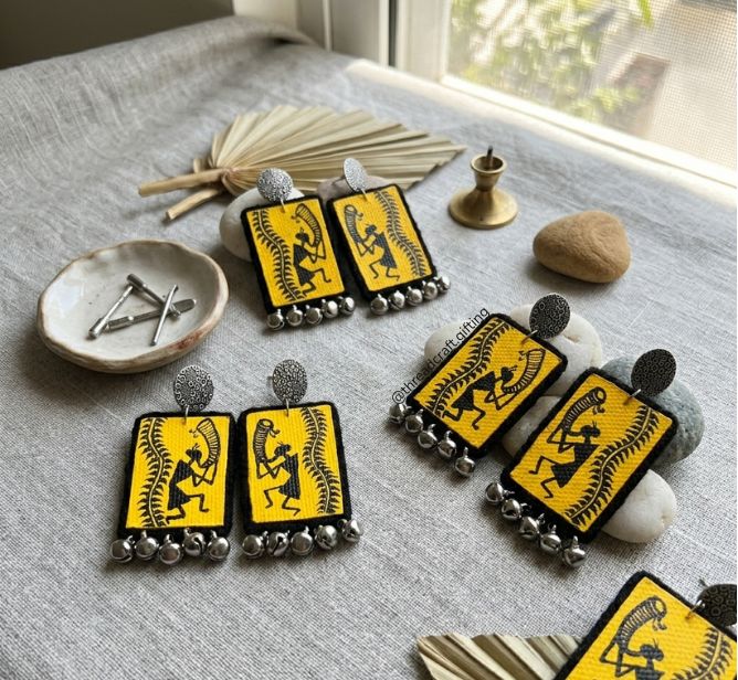 Hand Painted Earring 1