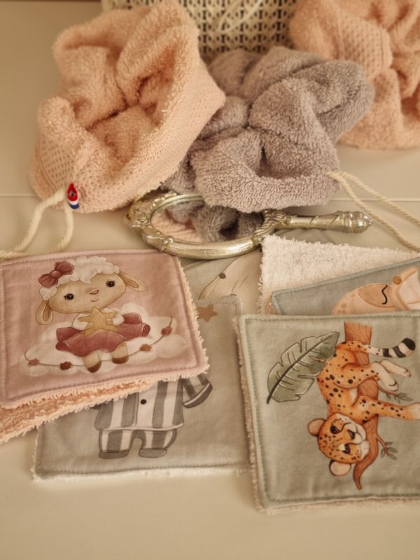 Lingettes lavables x 5
