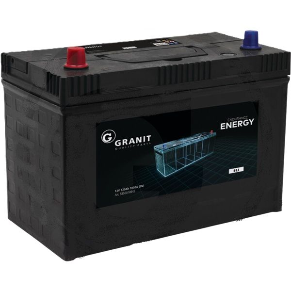 GRANIT ENDURANCE ENERGY Batterie 12 V 120 Ah gefüllt, vorgeladen und wartungsfrei, Ca Ca-Technologie GRANIT ENDURANCE ENERGY Batterie 12 V 120 Ah gefüllt, vorgeladen und wartungsfrei, Ca Ca-Technologie