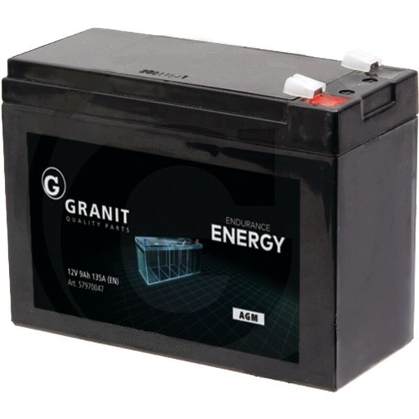 GRANIT ENDURANCE ENERGY Batterie 12 V / 9 Ah