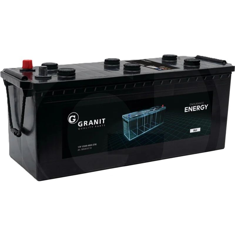 GRANIT ENDURANCE ENERGY Batterie 12 V 120 Ah wartungsarme Starterbatterie, Ca Ca-Technologie GRANIT ENDURANCE ENERGY Batterie 12 V 120 Ah wartungsarme Starterbatterie, Ca Ca-Technologie