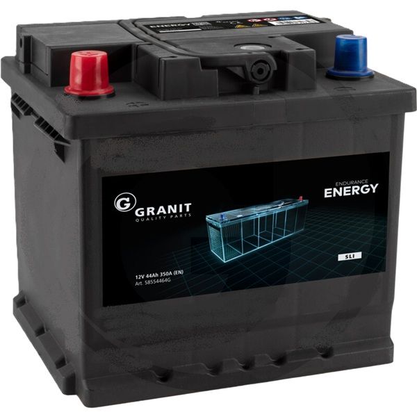 GRANIT ENDURANCE ENERGY Batterie 12 V 44 Ah gefüllt, vorgeladen und wartungsfrei, Ca Ca-Technologie GRANIT ENDURANCE ENERGY Batterie 12 V 44 Ah gefüllt, vorgeladen und wartungsfrei, Ca Ca-Technologie