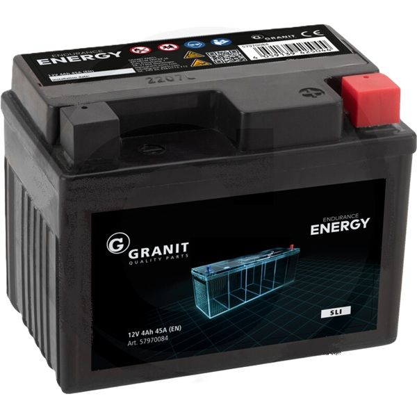 GRANIT ENDURANCE ENERGY Batterie 12 V  4 Ah