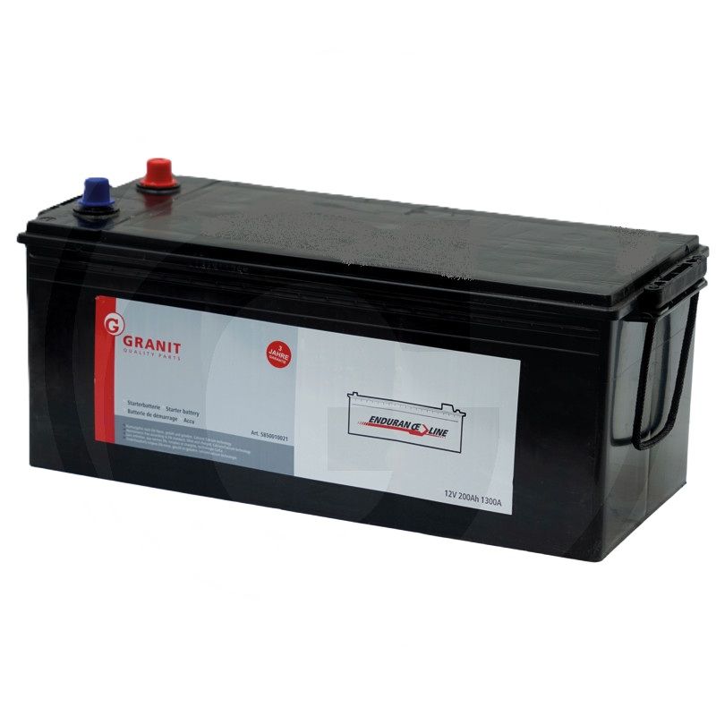 GRANIT ENDURANCE ENERGY Batterie 12 V  200 Ah gefüllt, vorgeladen und wartungsfrei, Ca Ca-Technologie