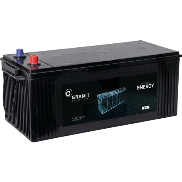 GRANIT ENDURANCE ENERGY Batterie 12 V 200 Ah gefüllt, vorgeladen und wartungsfrei, Ca Ca-Technologie GRANIT ENDURANCE ENERGY Batterie 12 V 200 Ah gefüllt, vorgeladen und wartungsfrei, Ca Ca-Technologie