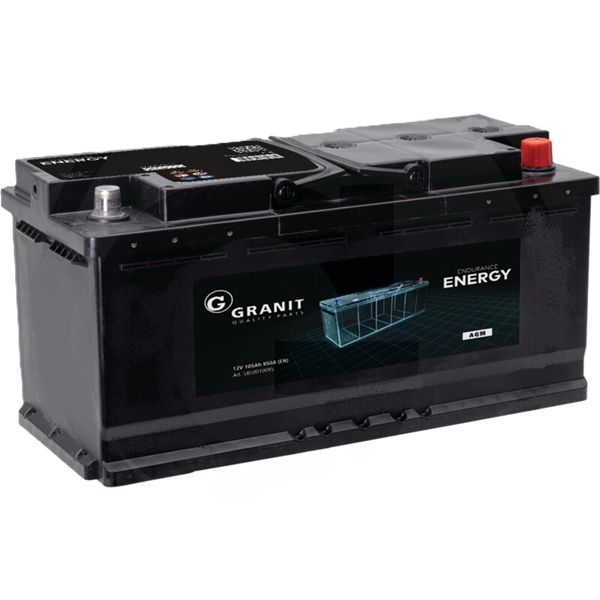 GRANIT ENDURANCE ENERGY Batterie AGM 12V 105Ah 950A AGM-Batterie, wartungsfrei GRANIT ENDURANCE ENERGY Batterie AGM 12V 105Ah 950A AGM-Batterie, wartungsfrei