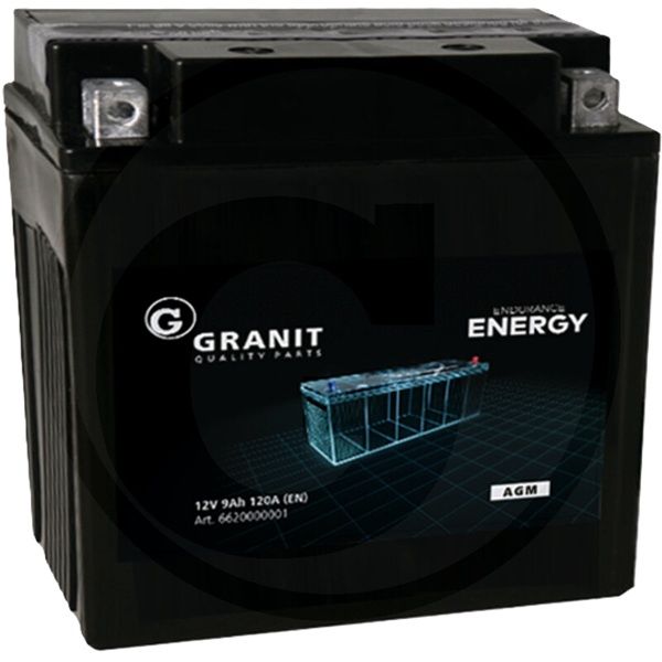 GRANIT ENDURANCE ENERGY Batterie 12 V / 9 Ah