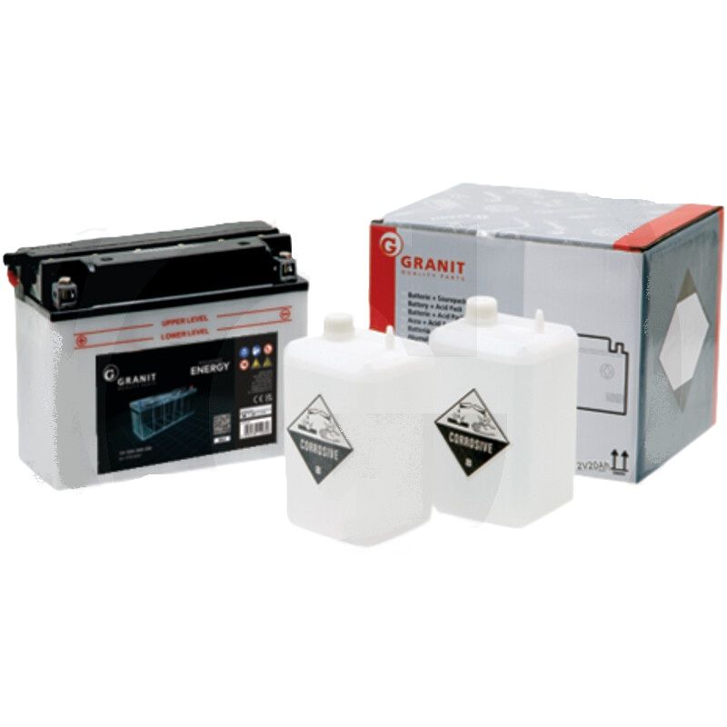 GRANIT ENDURANCE ENERGY Batterie 12 V 20 Ah mit Säurepack GRANIT ENDURANCE ENERGY Batterie 12 V 20 Ah mit Säurepack