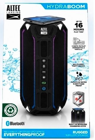HydraBoom Waterproof Bluetooth Speaker - Black
