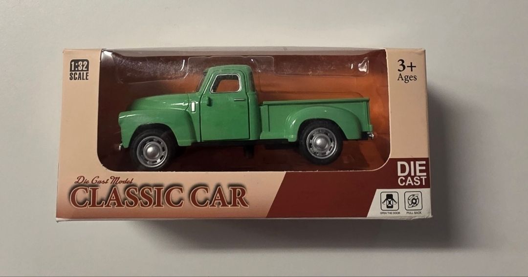  1:32 Classic Rustic green Vintage Alloy toy truck