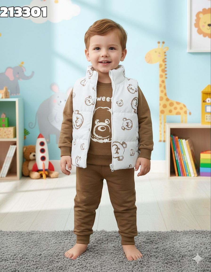 Bear Bodywarmer Set 3pce