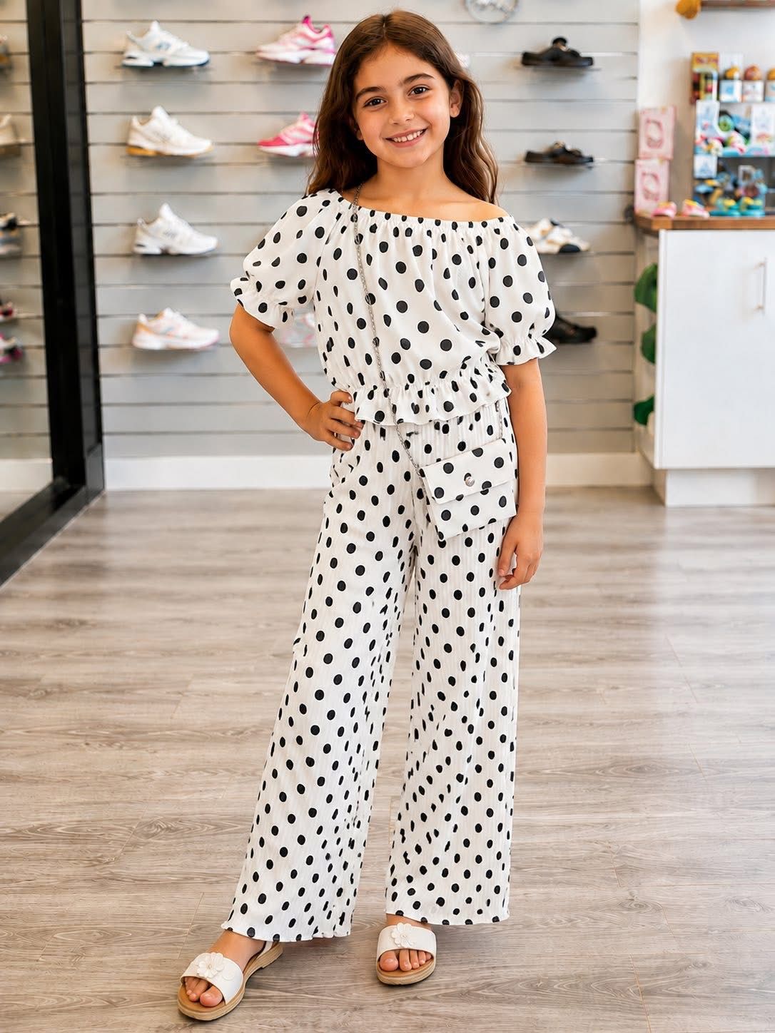 Pretty Polka Dot Palazzo Set