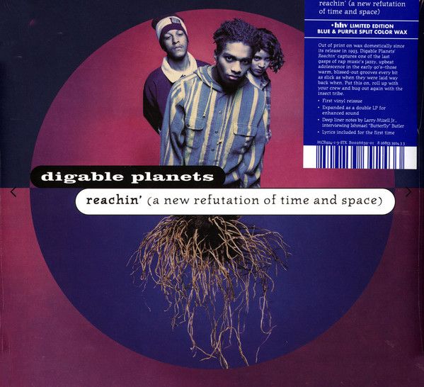 Digable Planets - Reachin' (A New Refutation Of Time And Space) (2xLP, Album, Ltd, RE, RP, Blu) (Near Mint (NM or M-))