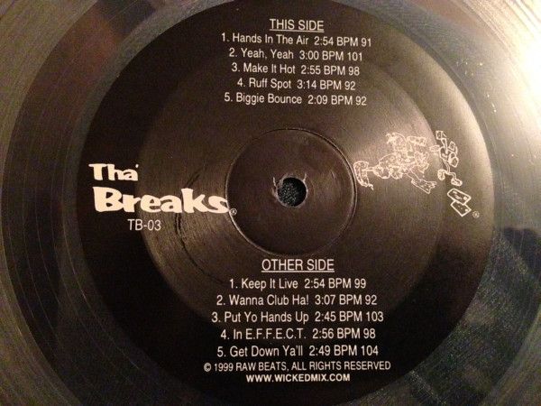Raw Beats - Tha' Breaks #3 (12", Cle) (Mint (M))