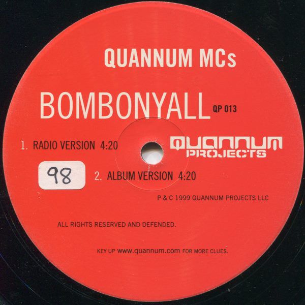 Quannum MC's - Bombonyall (12", Single) (Mint (M))