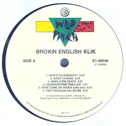 Brokin English Klik - Brokin English Klik (LP, Album) (Near Mint (NM or M-))
