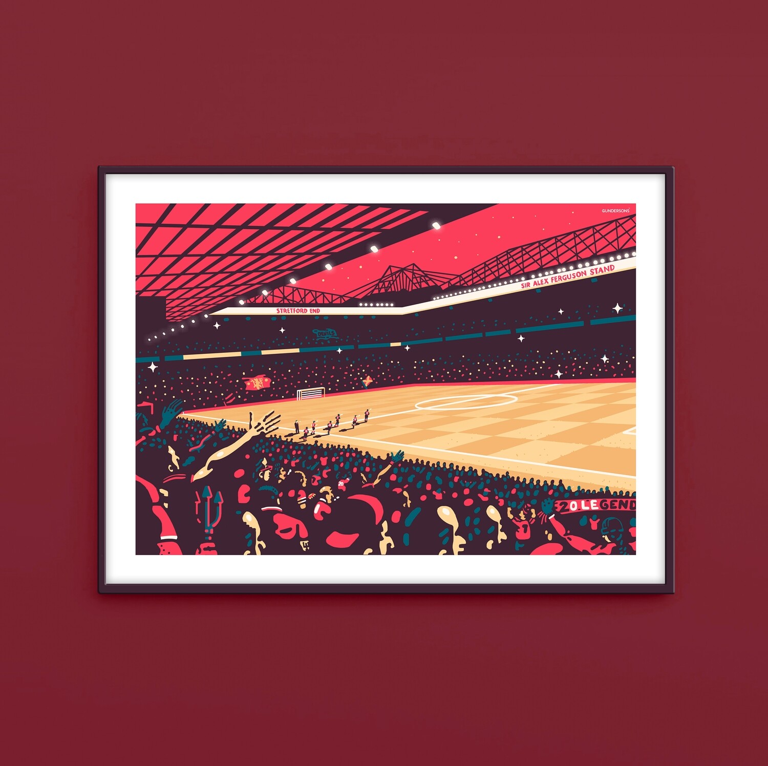 Old Trafford: Theatre of Dreams - Design poster