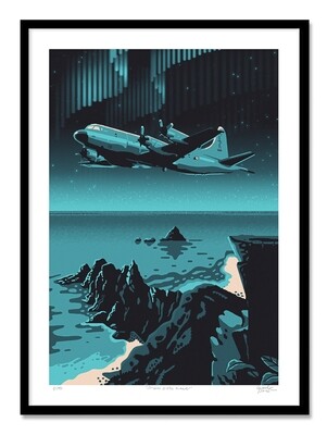 P-3 Orion - &quot;Orions siste kveld&quot; - Signed Art print