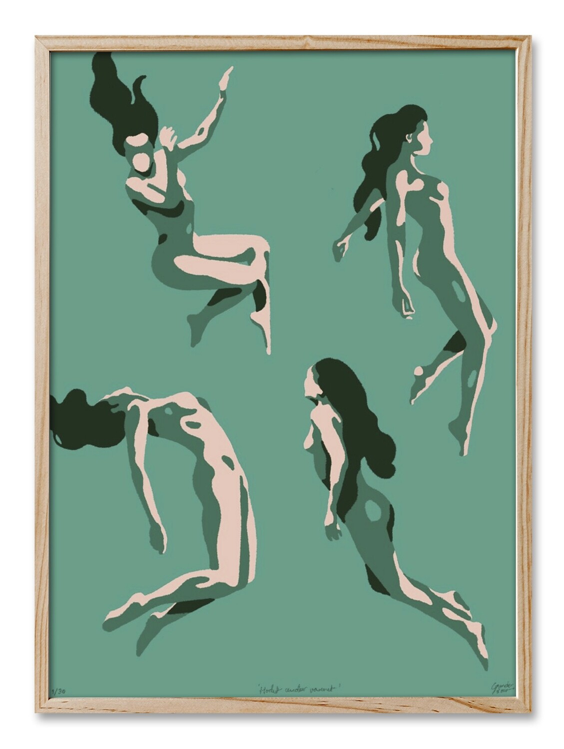 &quot;Head Below Water&quot; - Signed art print
