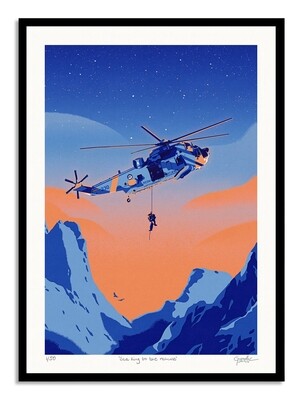&quot;Sea King to the rescue&quot; - Art print