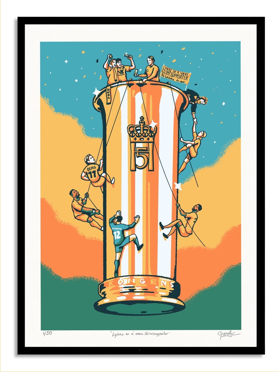 &quot;Legender i Haralds by&quot; - Signed art print