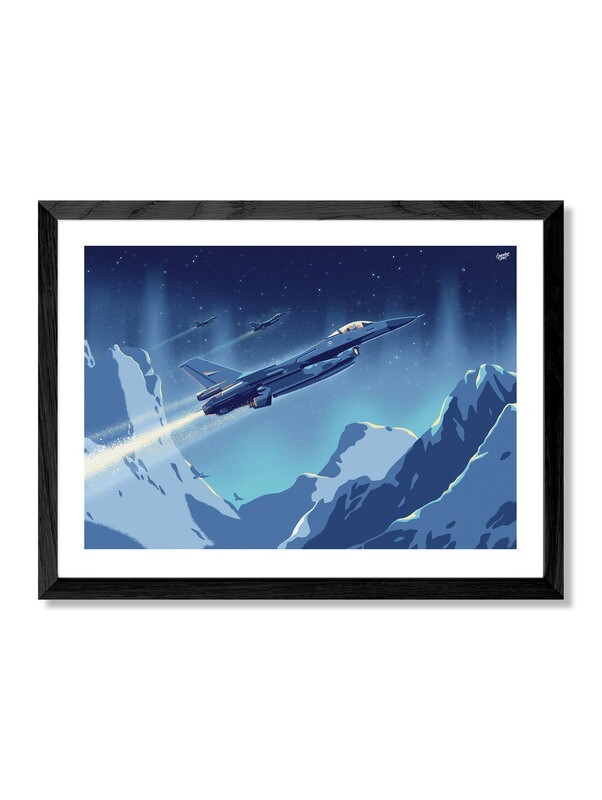 F16 - &quot;The last journey&quot; - Signert kunsttrykk