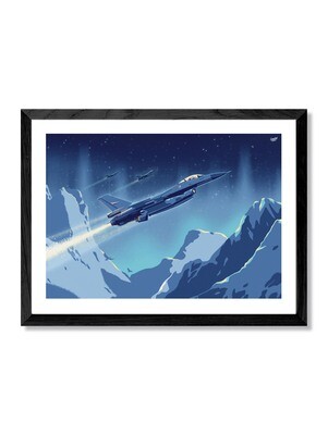 F16 - &quot;The last journey&quot; - Signert kunsttrykk