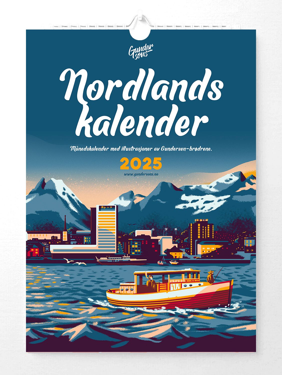 Nordlandskalender 2025, Størrelse: A3 størrelse